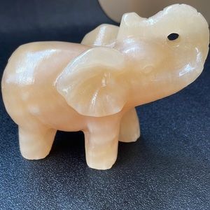 Orange Calcite Elephant